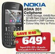 Nokia Asha 201 Cellphone