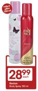 Revlon Body Spray-150ml Each
