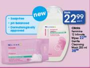 Clicks Feminine 12 Intimate Wipes-Each 