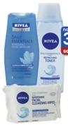 Nivea Refreshing Facial Wash Gel-150ml Or Toner-200ml Each
