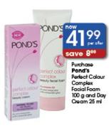 Pond's Perfect Colour Complex Facial Foam-100g & Day Cream-25ml