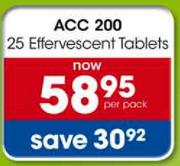 ACC 200 Effervescent tabs-25nos