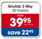 Sinutab 3 Way-20 Tabs