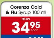 Corenza Cold & Flu Syrup-100ml