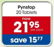 Pynstop-20 Tabs