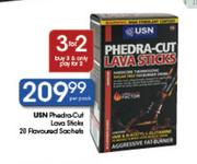 USN Phedra-Cut Lava Sticks 20 Flavoured Sachets-Per Pack