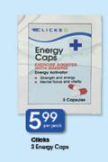 Clicks 3 Energy Caps-Per Pack