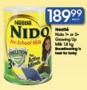 Nestle Nido 1+ Or 3+ Growing Up Milk-1.8kg Each
