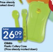 Clicks Plastic Cutlery Case-Per Set