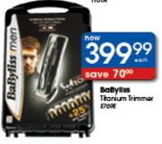 Babyliss E769E Titanium Trimmer Each