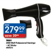 Wahl 2000W Professional Hairdryer Each