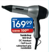 Toni&Guy 1800W DC Hairdryer Each