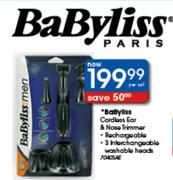 Babyliss 7040SAE Cordless Ear & Nose Trimmer-Per Set