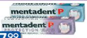 Mentadent P Whitening & Sensitive Toothpaste-100ml Each