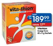 Vita-Thion Energy Tonic Sachets-60 x 5g Per Pack