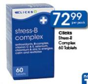 Clicks Stress-B Complex Tablets-60's Per Pack