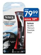 Schick Quattro Titanium Freestyle Razor Each