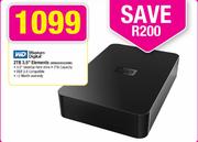 Western Digital 2TB 3.5" Elements(WDBAAU0020HBK)