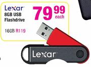 Lexar 8GB USB Flash Drive-Each