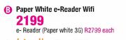 Amazon Kindle Fire paper White E-Reader WiFi-Each