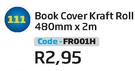 Book Cover Kraft Roll 480mmx2m FR001H