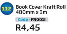 Book Cover Kraft Roll 480mmx3m FR001L