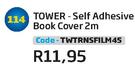 Tower Self Adhesive Book Cover 2M TWTRNSFILM45