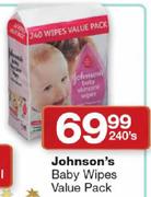Johnson's Baby Wipes Value Pack-240's