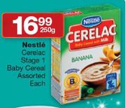 Nestle Cerelac Stage 1 Baby Cereal Assorted-250g 