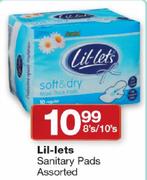 Lil-Lets Sanitary Pads Assorted-8's/10's