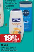 Nivea Stortjel/-Room Verskeidenheid-250ml Elk