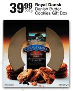 Royal Dansk Danish Butter Cookies Gift Box-227g