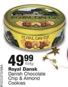 Royal Dansk Danish Chocolate Chips & Almond Cookies-454g