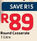 Pyrex Round Casserole-1L