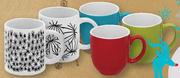 Le Cafe Mug Black Or White Designs-Each