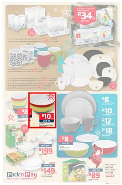 Pick n Pay : Save Big On All Your Festive Favourites From Choccies To Champers ( 17 Dec - 29 Dec 2013), page 9