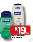 Nivea Shower Gel Assorted-250ml Each