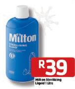 Milton Sterilizing Liquid-1 Litre Each