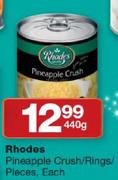 Rhodes Pineapple Crush/Rings/Pieces-440g