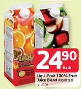 Liqui-Fruit 100% Fruit Juice Blend Assorted-2L Each