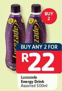 Lucozade Energy Drink Assorted-2 x 500ml