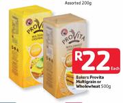 Bakers Provita Multigrain Or Wholewheat-500g Each