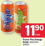 Power Play Energy Drink-440Ml Each