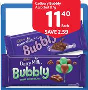 Cadbury Bubbly-87G Each