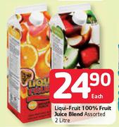 Liqui - Fruit 100% Fruit Juice Blend Assorted-2L Each