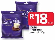 Cadbury Treat Bags Assorted-145g Each