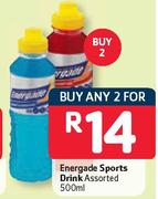 Energade Sports Drink Assorted-2x500ml