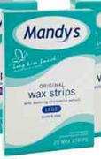 mandy's 20 Wax Strips Legs