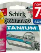 Schick 4 Quattro Titanium for Men-per pack