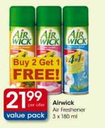 Airwick Air Freshener-3 x 180ml 